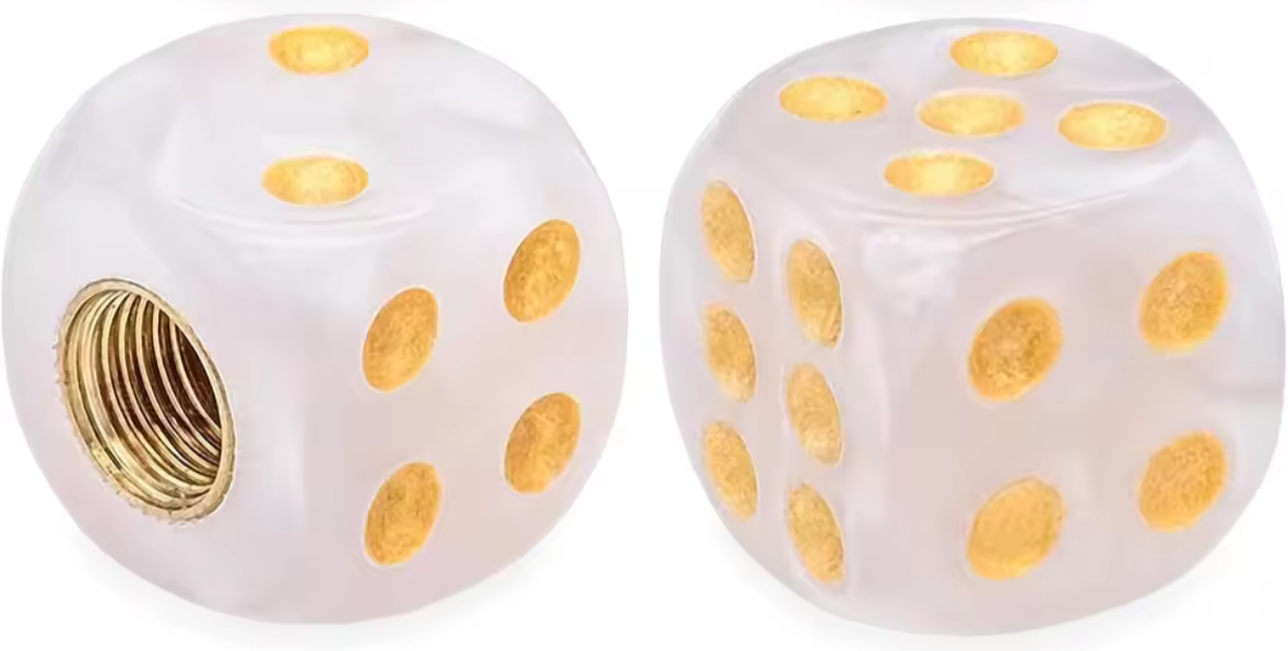Dice Valve Caps (Pair)