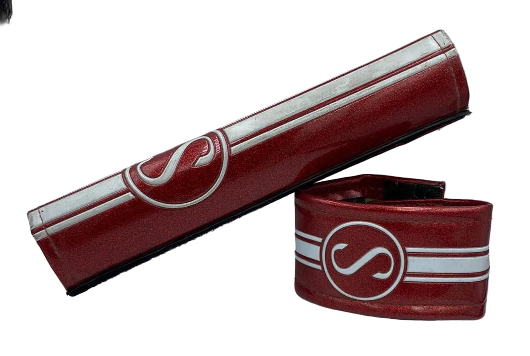 Mid School Schwinn Pad Set Red (Frame pad + stem pad) Schwinn