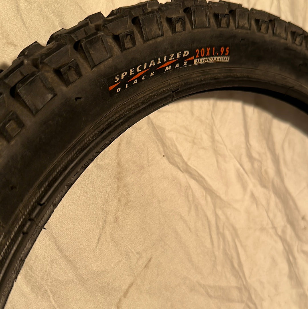 Used Specialized Black Max Ground Control Dirt Tire 20 x 1.95 (2000’s)
