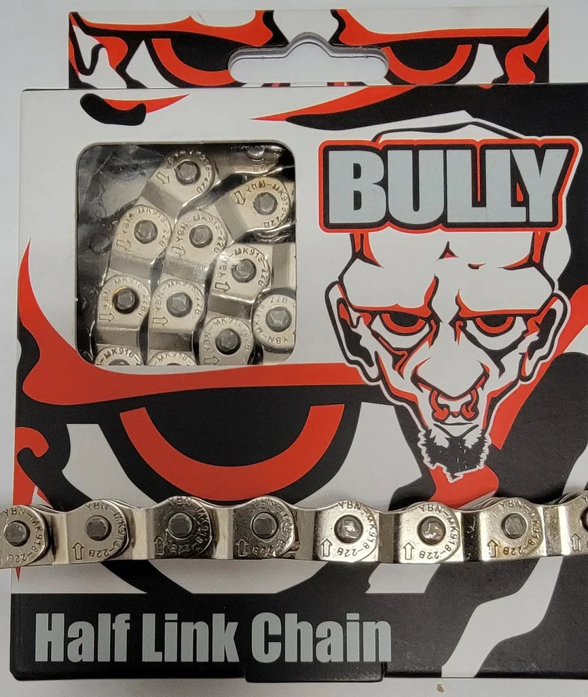 BULLY HALF LINK BMX 1/2x1/8" x 116L CHAIN SILVER