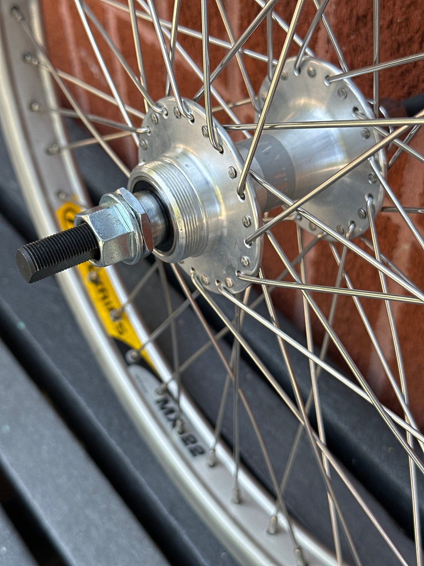 ALEX 20" MX-22 SILVER (14MM SLOTTED AXLE) REAR WHEEL Alex