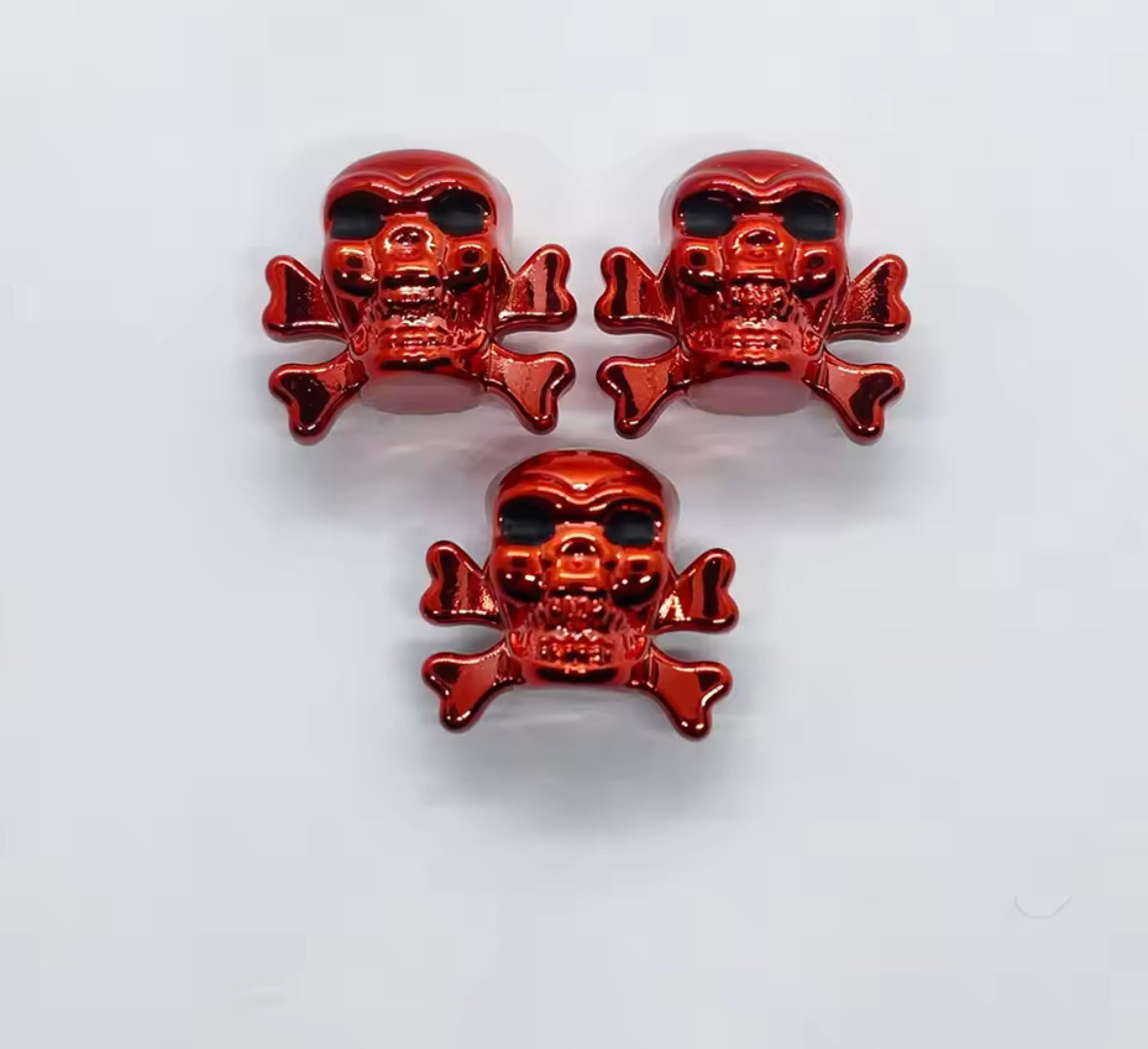 Skull Valve Caps (Sold in Pairs)