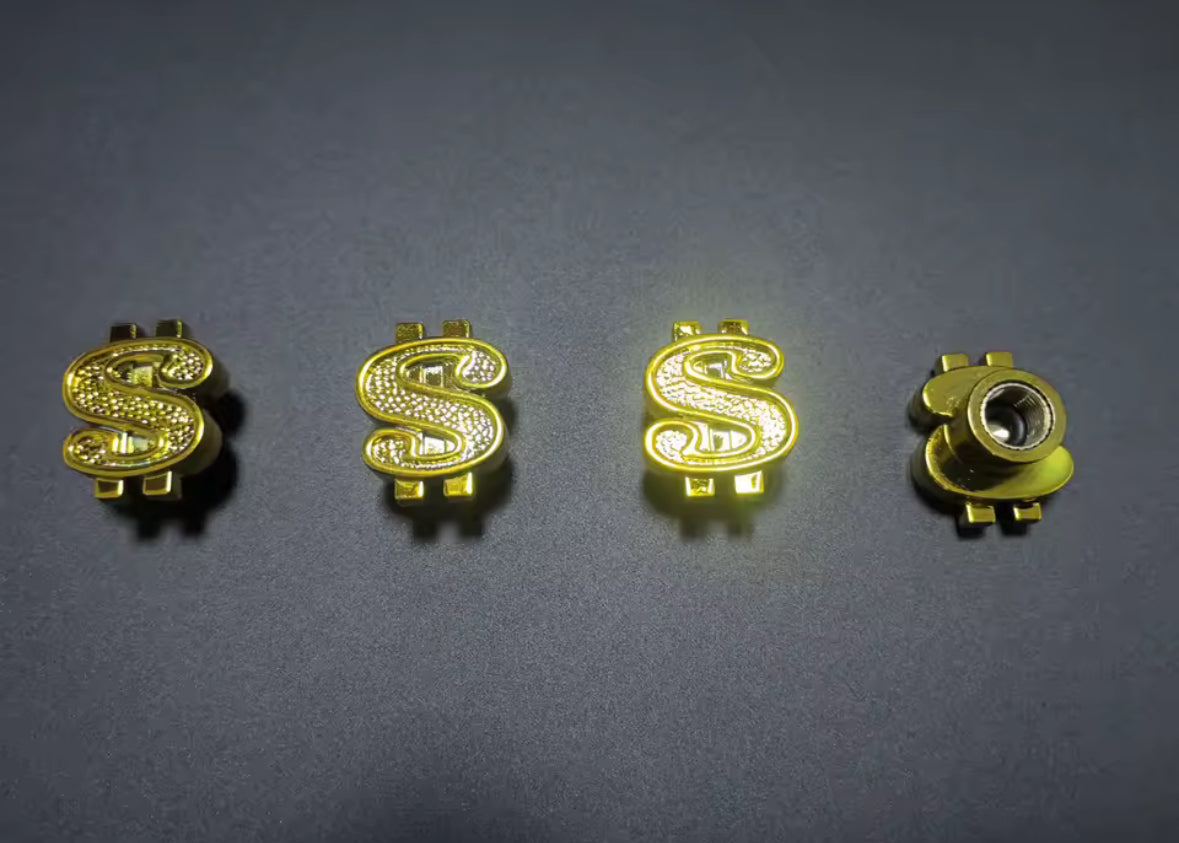 Dollar Sign Valve Caps (pair)