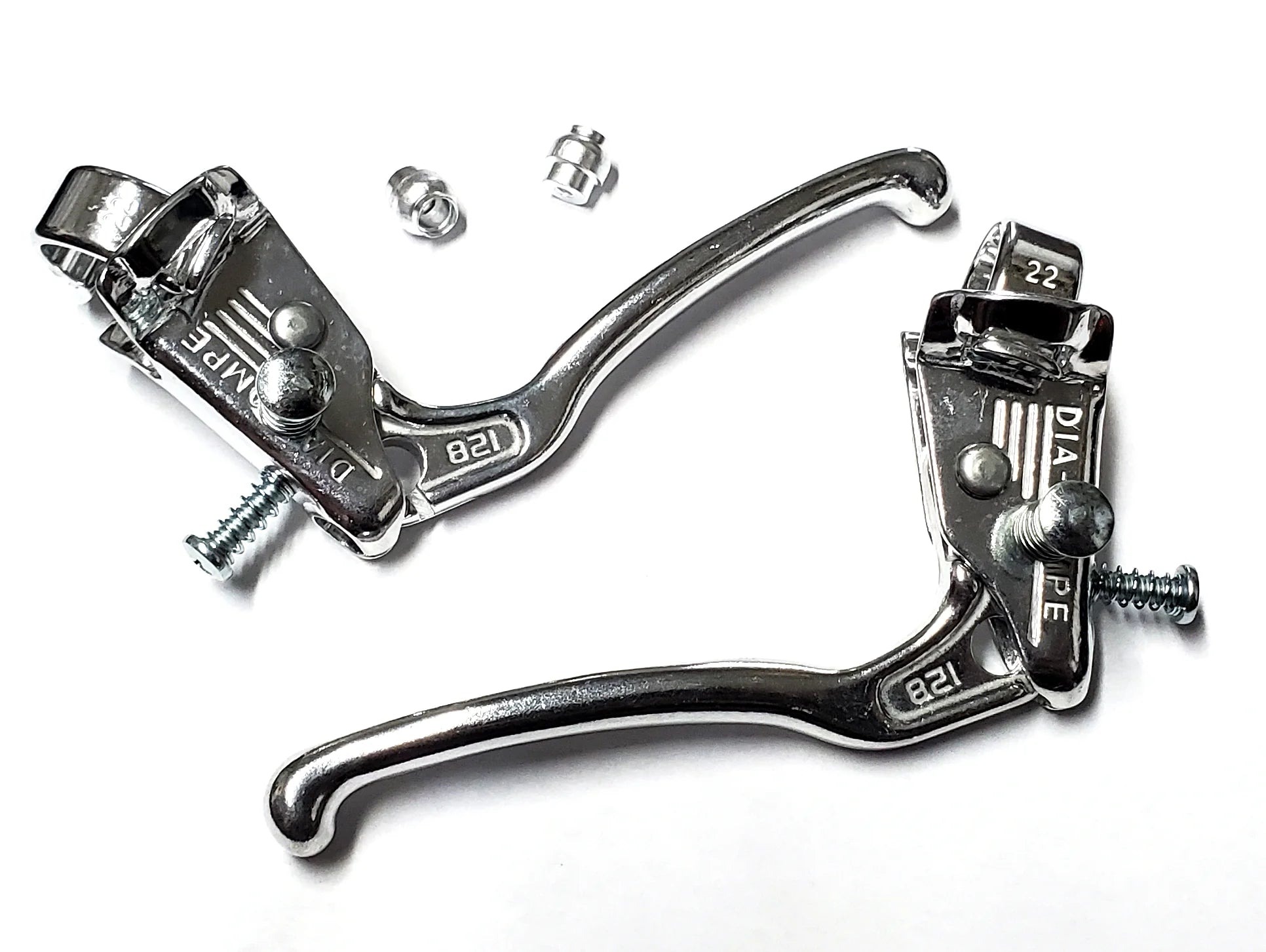 Dia Compe 128 Tech 6 Locking Brake Levers Pair Silver