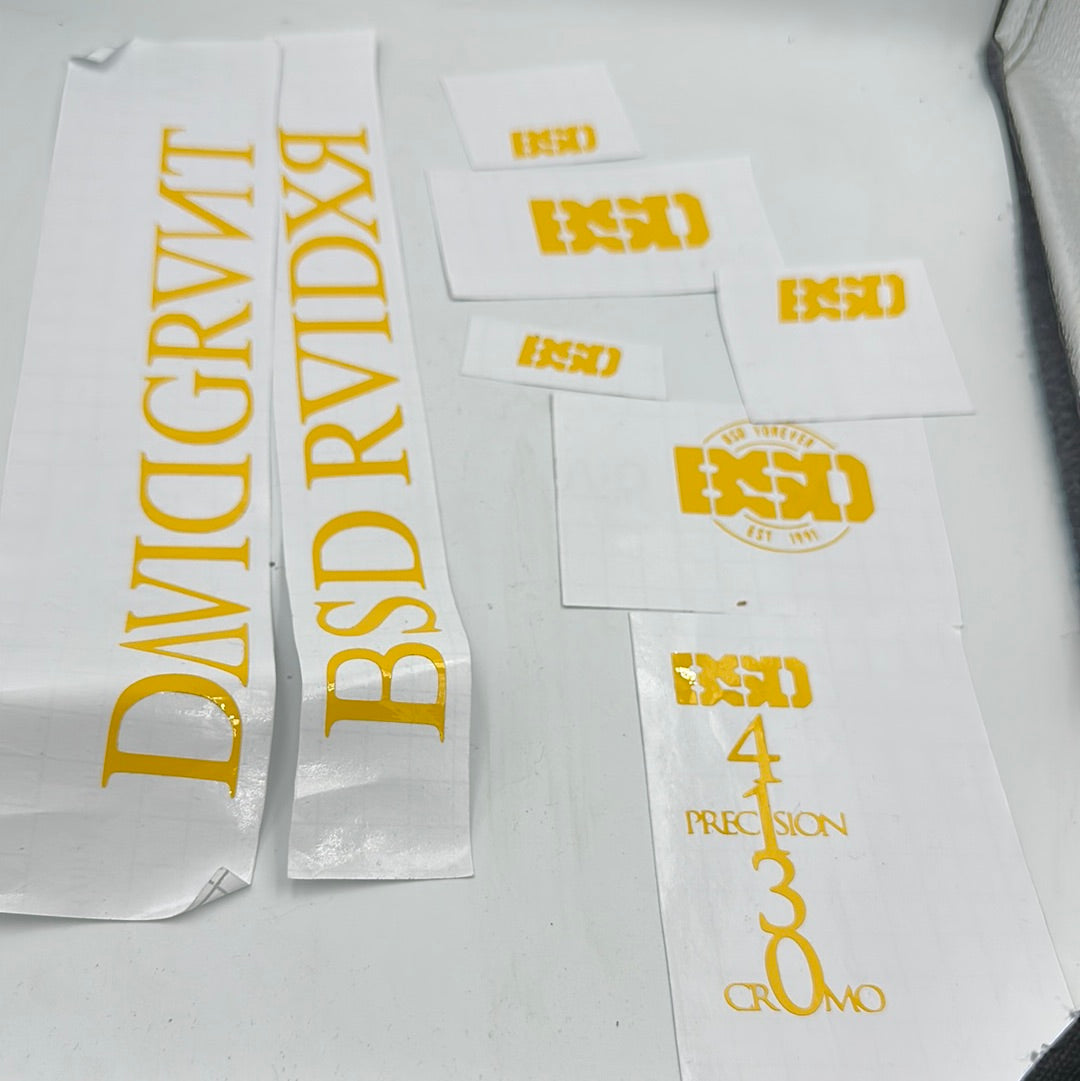 BSD RAIDER DAVID GRANT REPLICA DECAL KIT