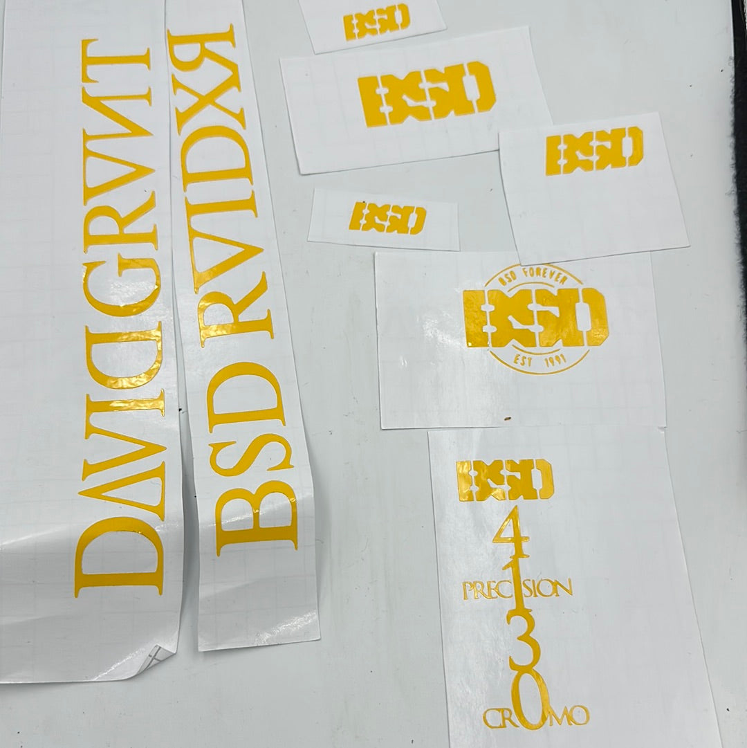 BSD RAIDER DAVID GRANT REPLICA DECAL KIT
