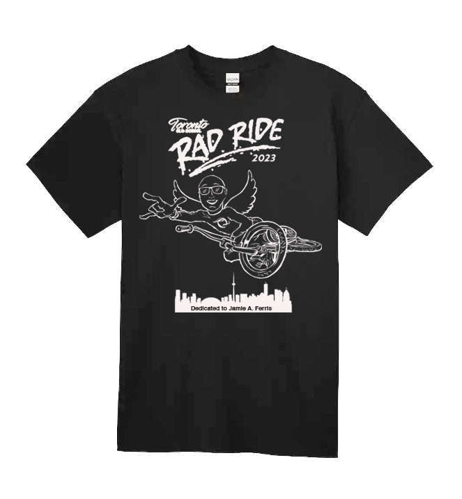 Toronto Rad Ride 2023 Tshirt Dedicated To Jamie Ferris