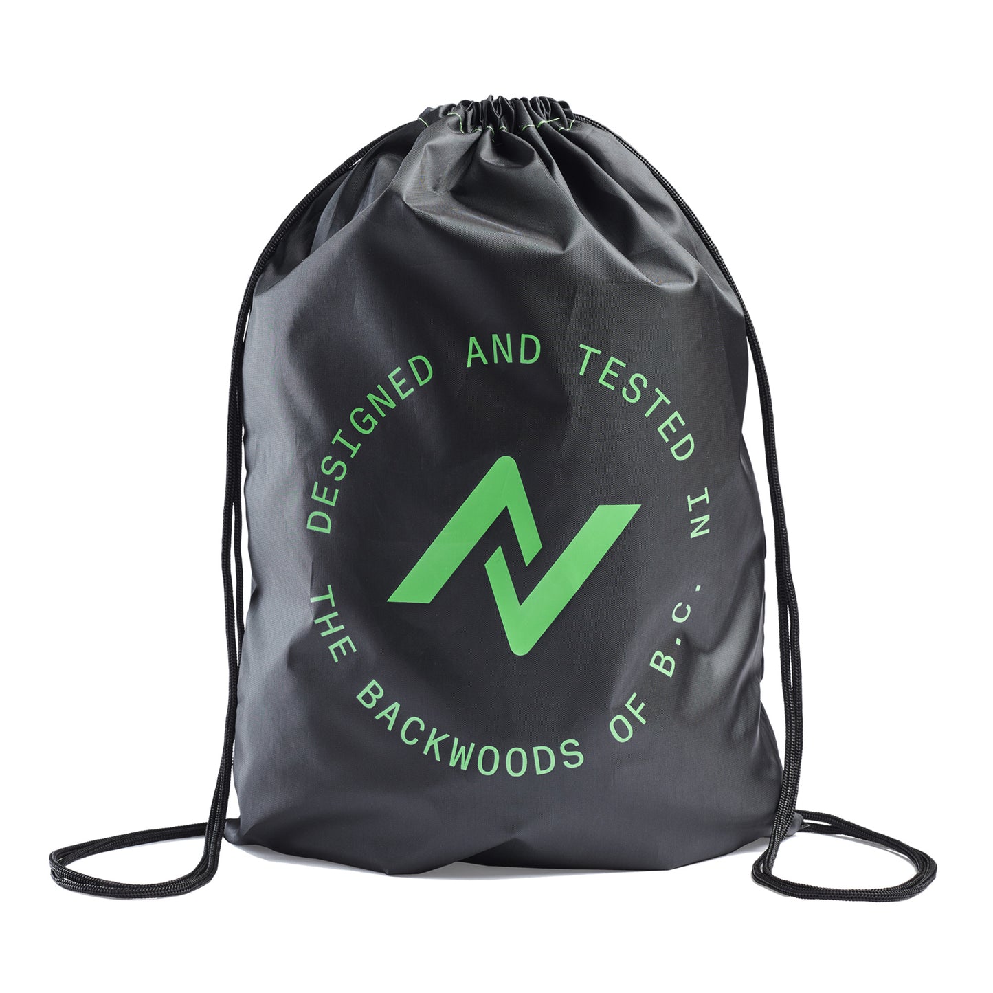 NORCO DRAWSTRING BAG - 20"X14"X2" BLACK/GREEN