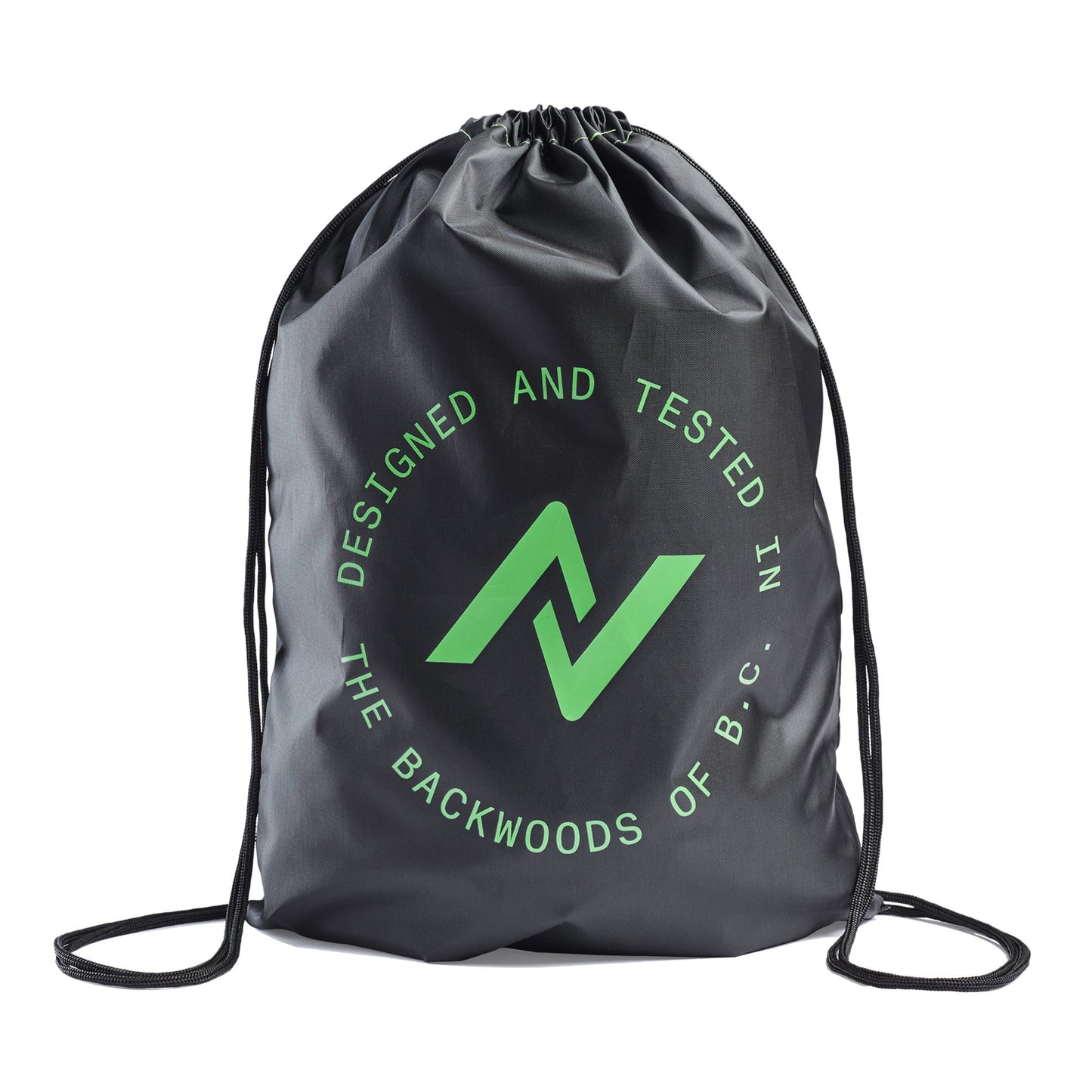 NORCO DRAWSTRING BAG - 20"X14"X2" BLACK/GREEN Norco