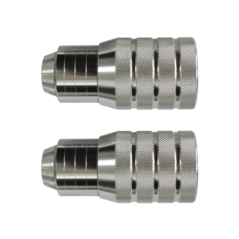 Pazzaz Mac Daddy Jumbo Mid School Flatland Alloy Silver Pegs 10mm (Pair)