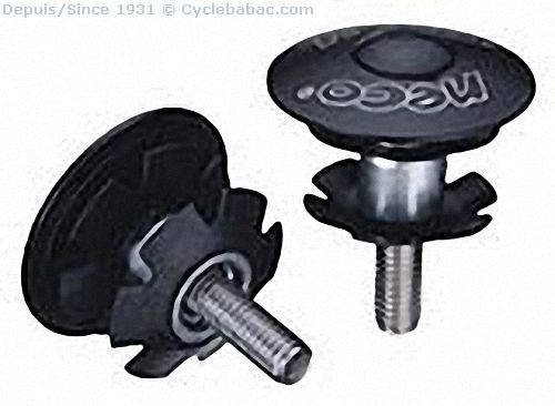 Star Nut 28.6mm (1-1/8″) black alloy