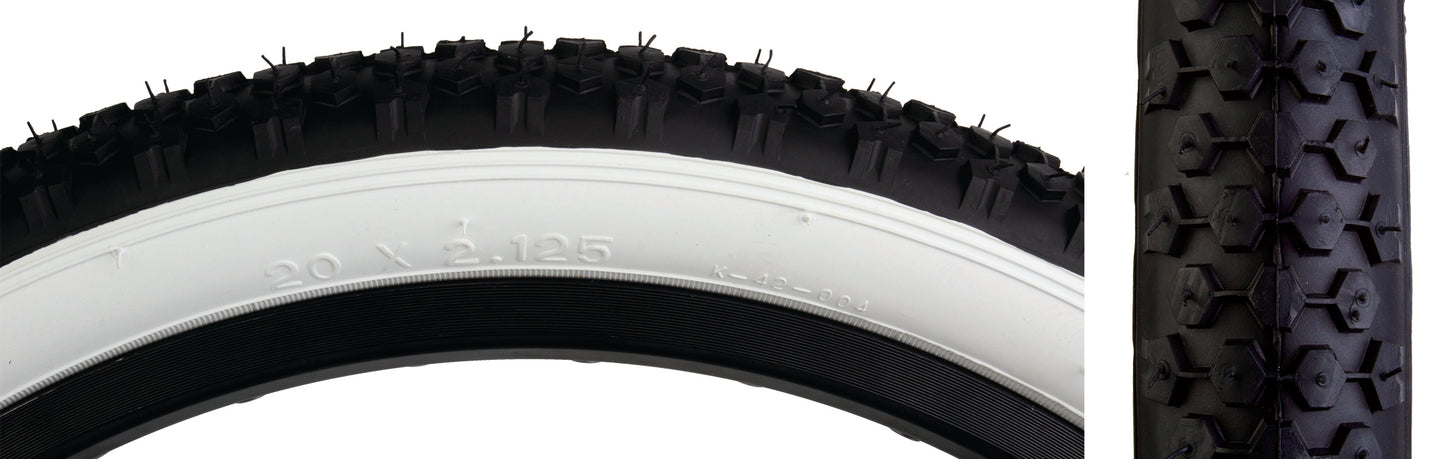 Sunlite Studded Knobby White Wall Tire 20x2.125 (PAIR)
