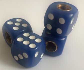 Dice Valve Caps (Pair)