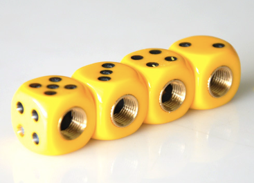 Dice Valve Caps (Pair)