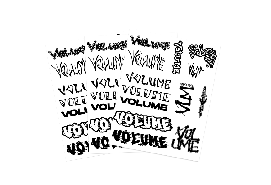VOLUME STICKER SHEET