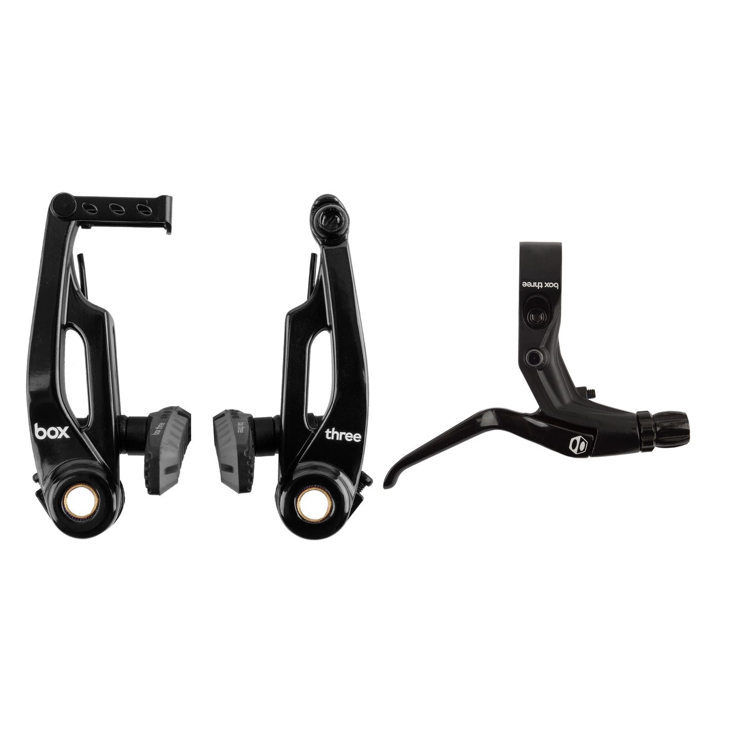 BOX THREE PRO V-BRAKE BMX KIT - LEVER+CABLE+CALIPER - LONG REACH (108MM)