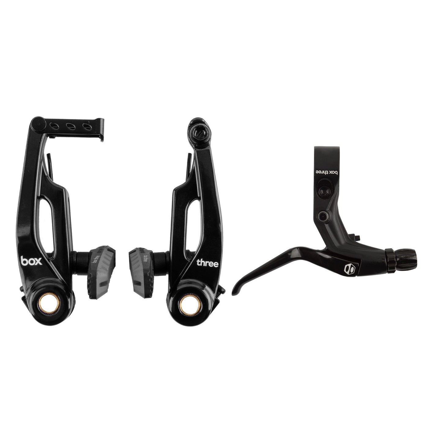 BOX THREE PRO V-BRAKE BMX KIT - LEVER+CABLE+CALIPER - LONG REACH (108MM) Box