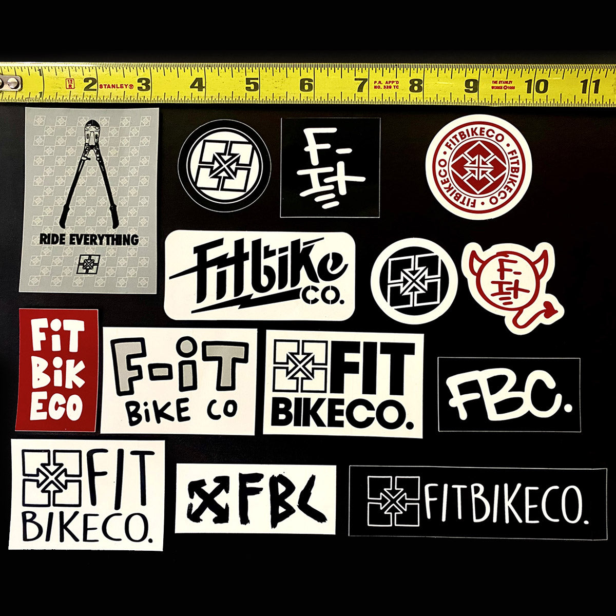 FIT 14 STICKER PACK (MEDIUM SIZE) Fit Bike Co.