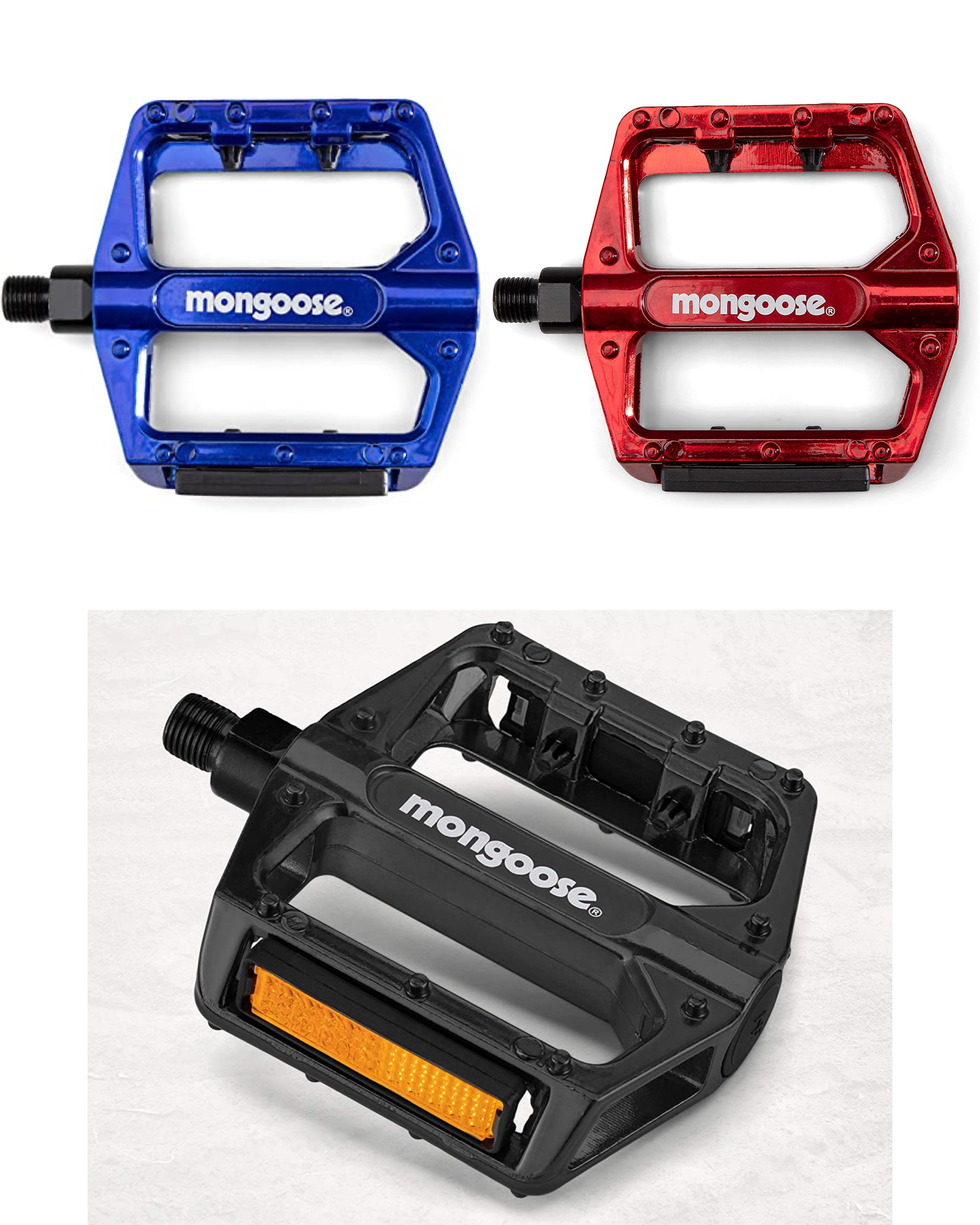 Mongoose BMX 1/2 Pedals for 1pc Cranks