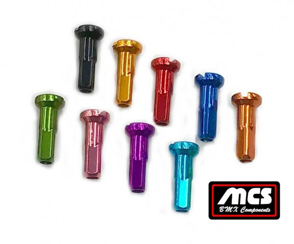 MCS POKIES 16mm LONG ALLOY NIPPLES (37/Bag)