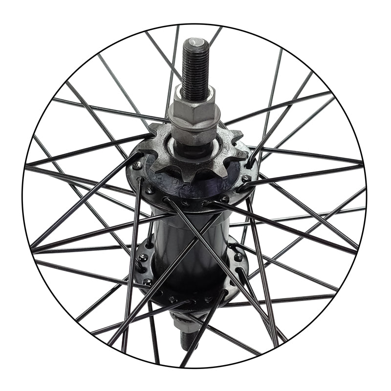 20" BMX CASSETTE WHEEL (3/8'' AXLE) FOR WALMART BIKES (HYPER, MONGOOSE, CAPIX)