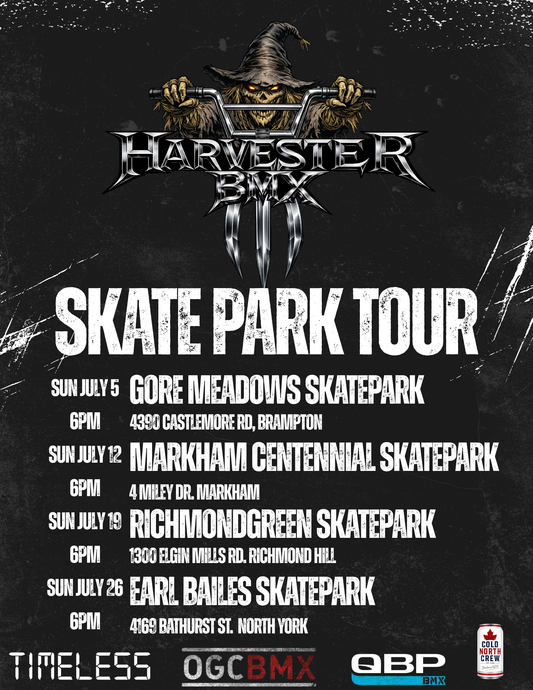 Harvester Skatepark Tour 2026