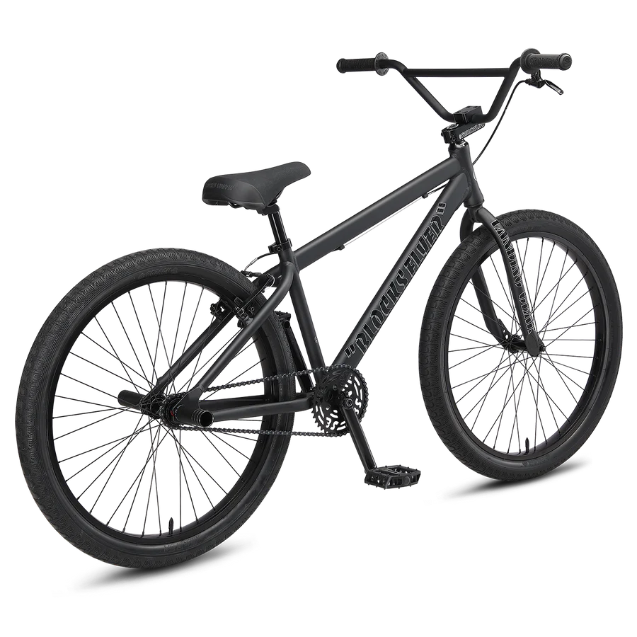 SE Bikes Blocks Flyer 26 BMX Freestyle Bike Matte Black