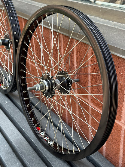 20" SUN B.F.R. BLACK WHEELSET (3/8) (OLD SCHOOL/MID SCHOOL)