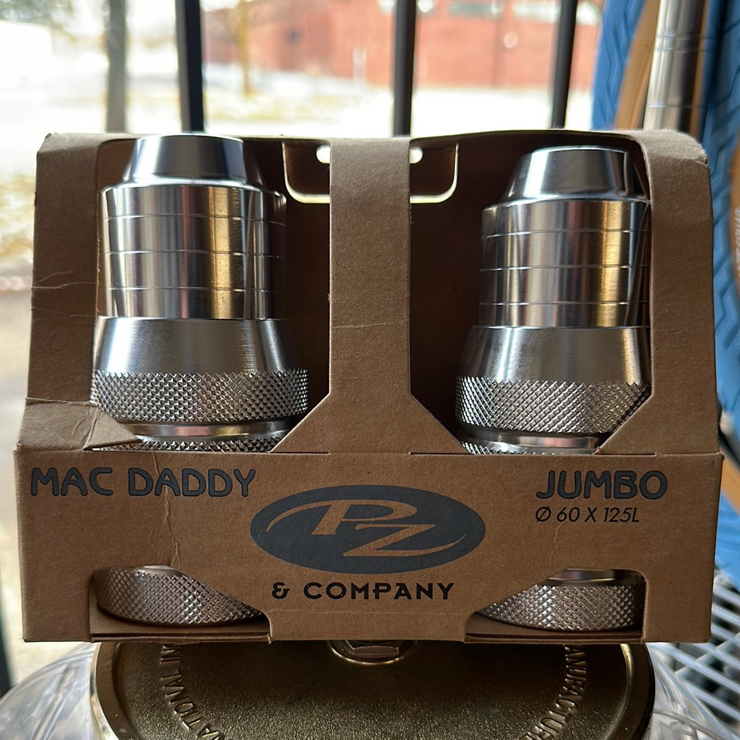 Pazzaz Mac Daddy Jumbo Mid School Flatland Alloy Silver Pegs 10mm (Pair)