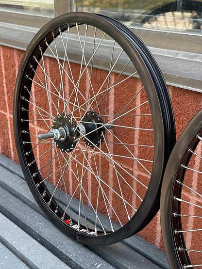 20" SUN B.F.R. BLACK WHEELSET (3/8) (OLD SCHOOL/MID SCHOOL)