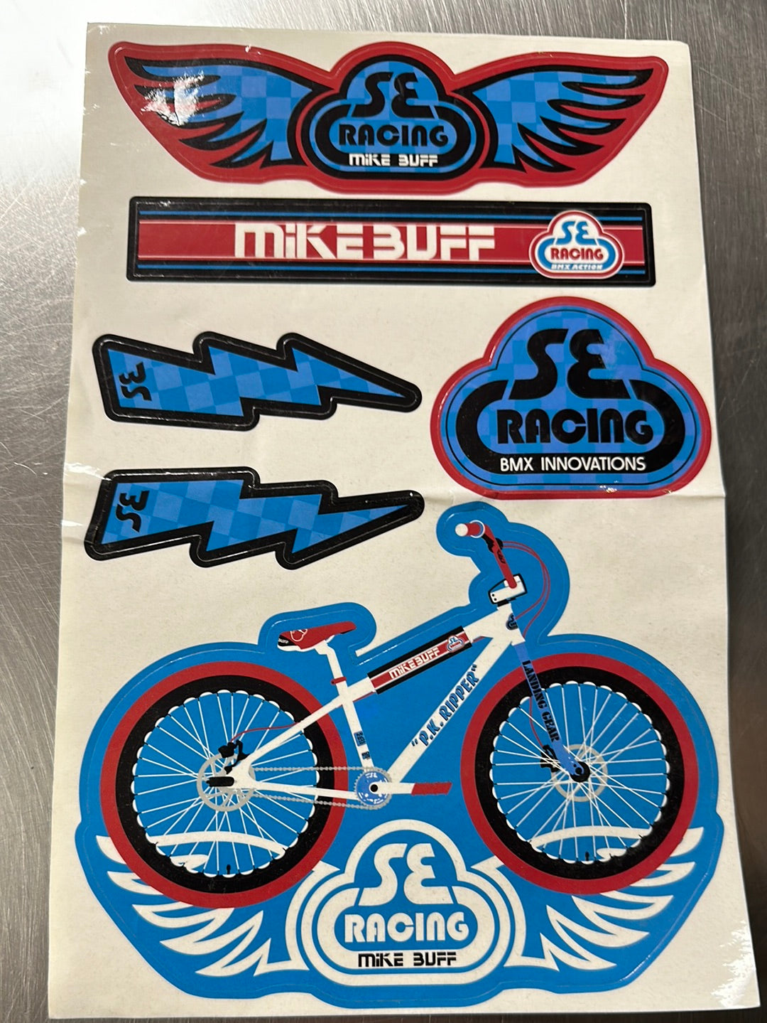 SE Racing Mike Buff PK Ripper commemorative sticker set