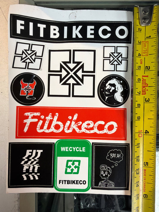 Fit Bike Co Sticker Sheet Fit Bike Co.