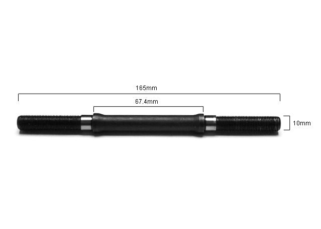 FIT FRONT AXLE FOR FIT HUB, MALE - 3/8"