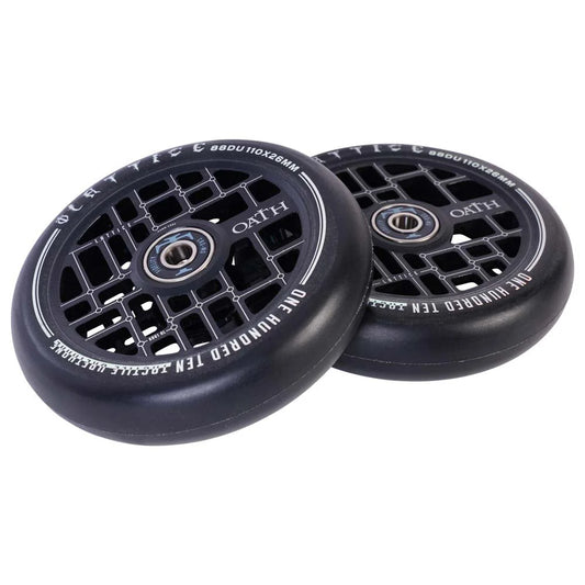 Oath Lattice V2 110x26mm - Scooter Wheels - Black / 110x26mm (Pair)