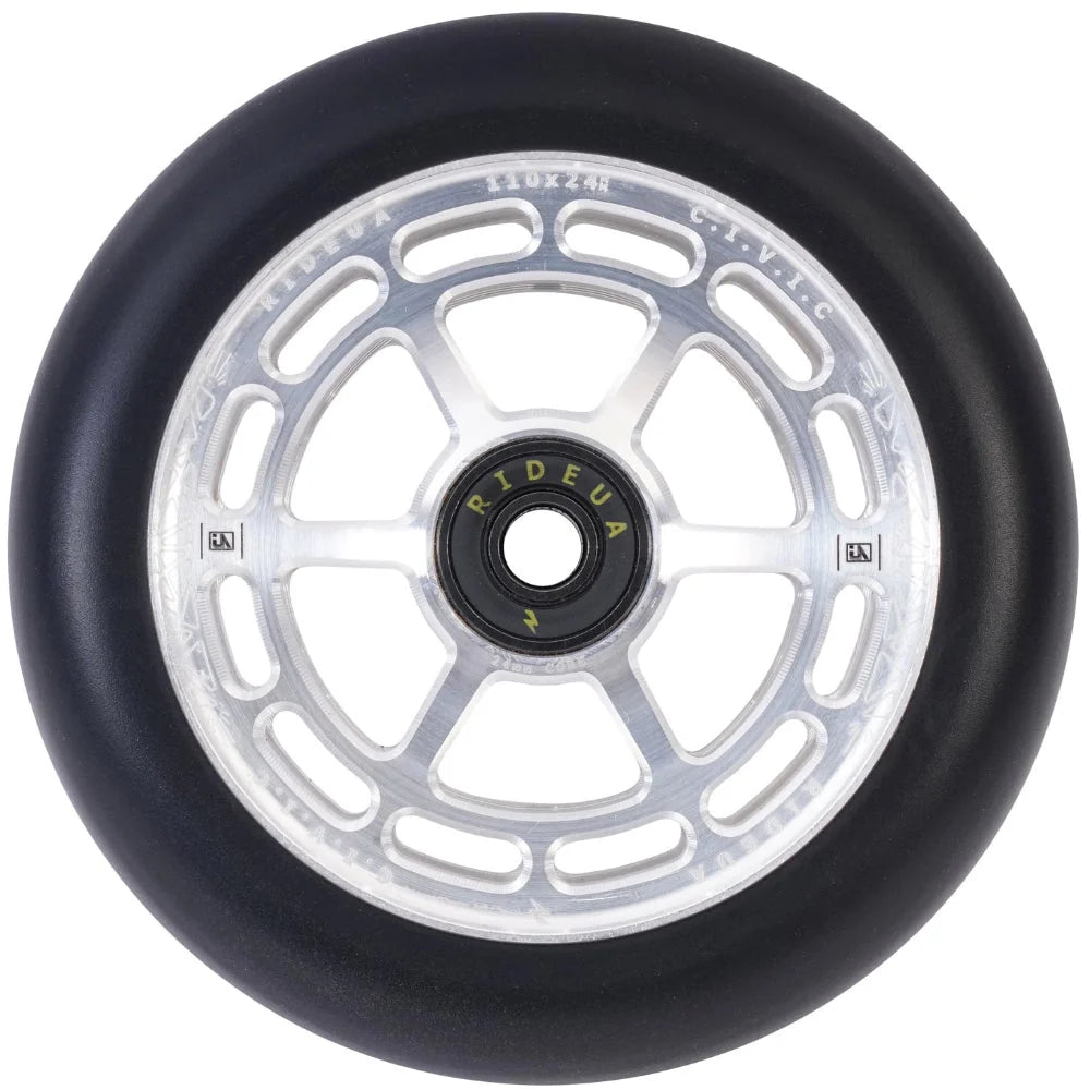 UrbanArtt Civic 110x24mm - Scooter Wheels - Black / 110x24mm (Pair)