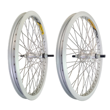 ALEX 20" MX-22 SILVER (14MM SLOTTED AXLE) WHEELSET