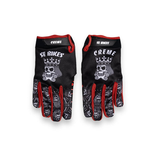 SE BIKES X CREME GLOVES - BLACK/RED