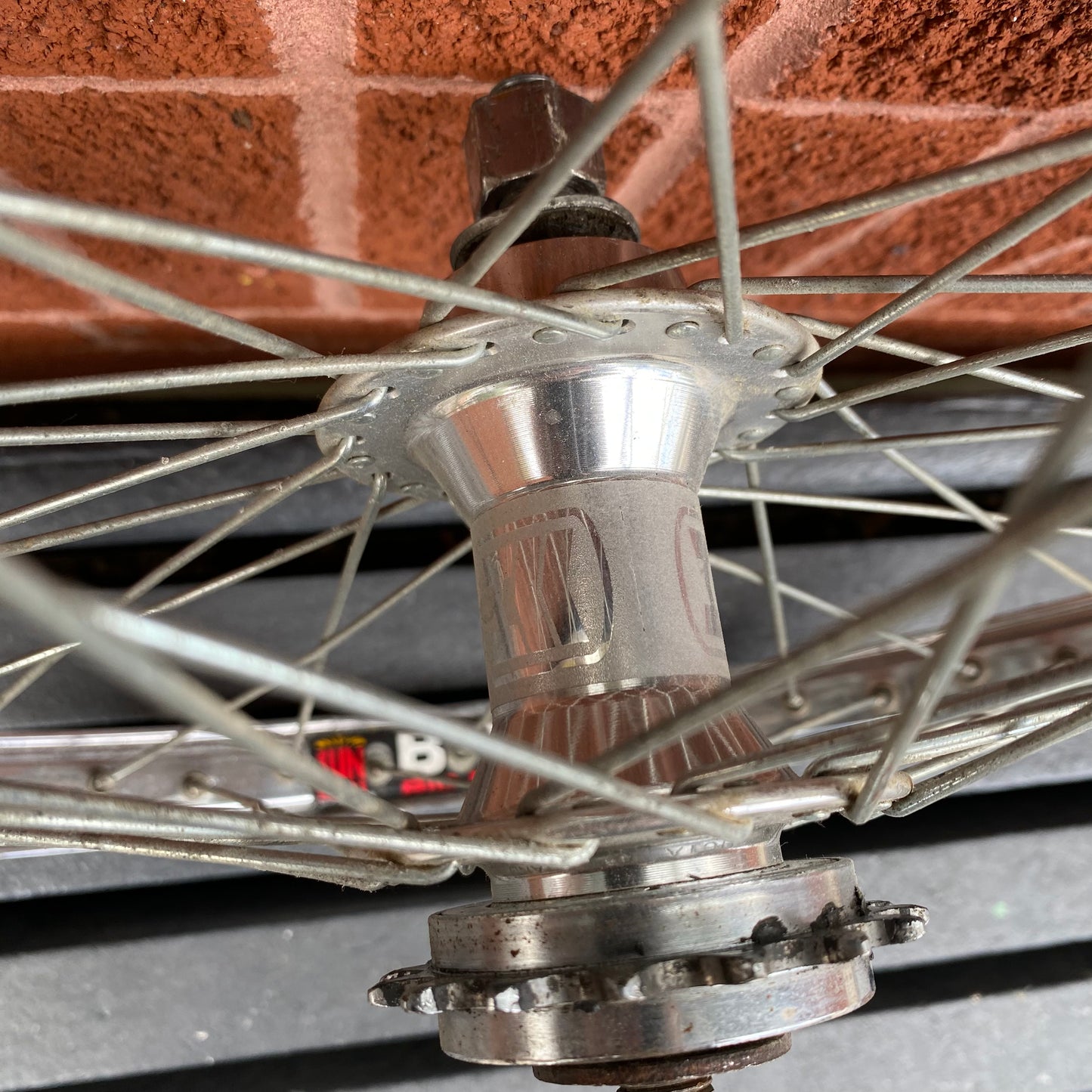 Used Mid School Sun BFR Wheel/Haro Rear Hub 14mm Axle