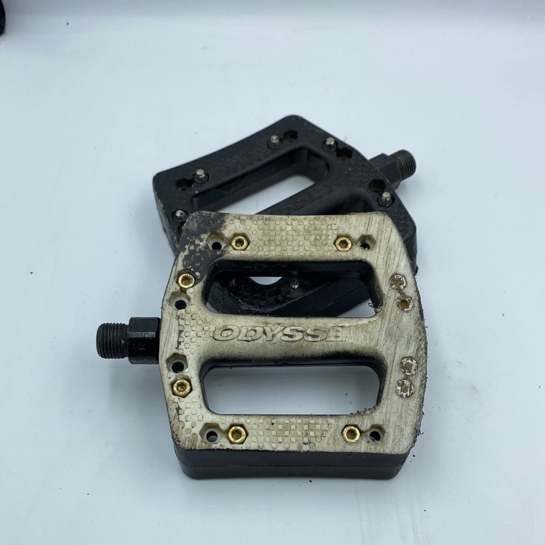 Used Odyssey JCPC Pedals Black/White 9/16”