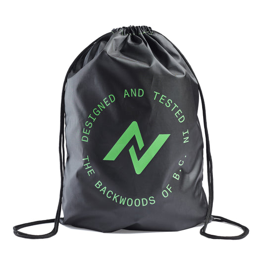 NORCO DRAWSTRING BAG - 20"X14"X2" BLACK/GREEN