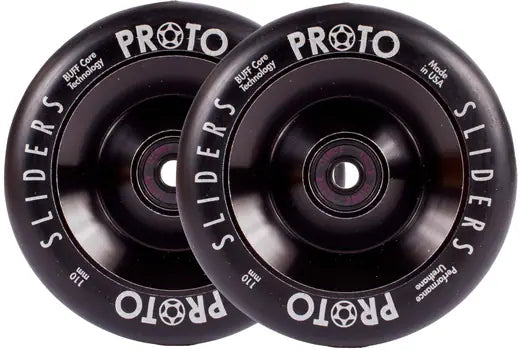 Proto Sliders 110mm Black On Black - Scooter Wheels