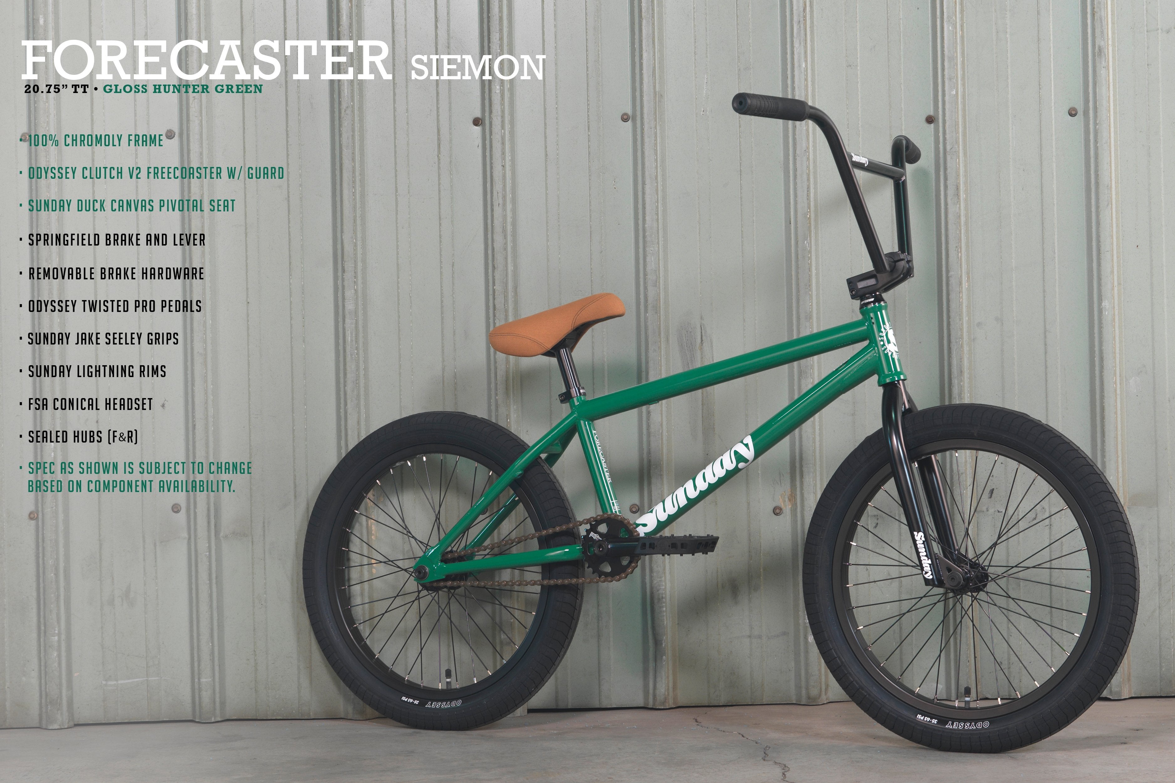 2022 SUNDAY FORECASTER ‑ ALEC SIEMON SIGNATURE – Harvester Bikes