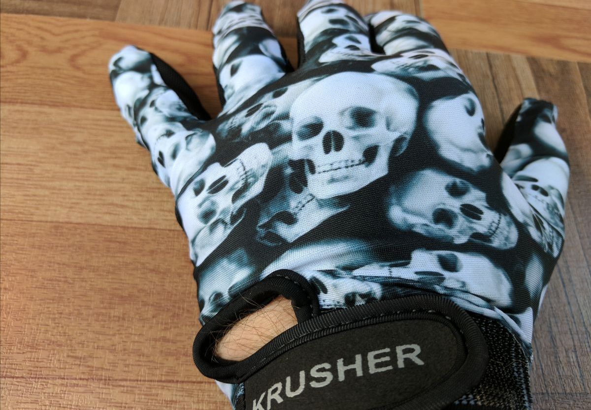Krusher Skull Pro Lite Gloves w/Strap