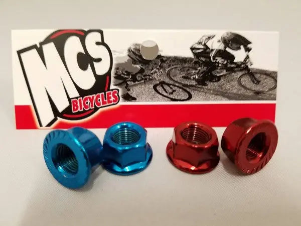 MCS ED 3/8" (10mm) HUB AXLE NUTS (Pair) MCS