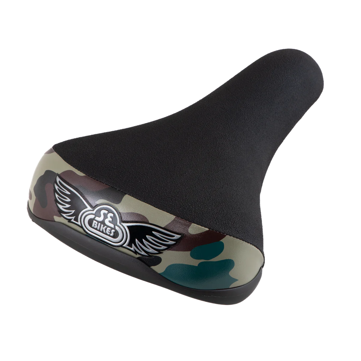 Camo top bike saddle