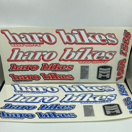 Haro Dave Mirra S351 Decal Kit