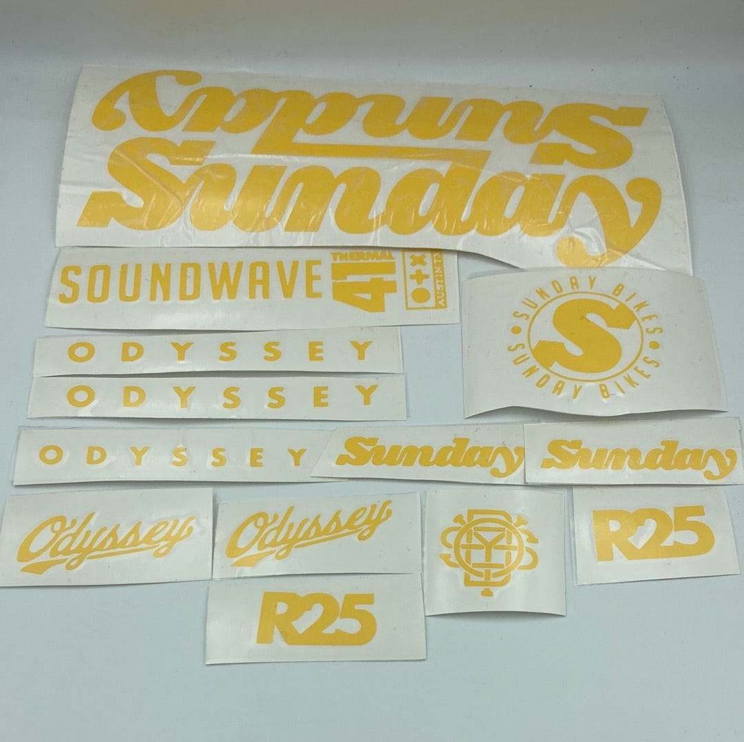 Sunday Soundwave Decal Kit Multiple Colours (REPLICA)