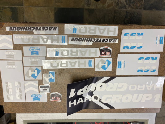 Haro Group 1 RS3 Sticker Kit 80’s