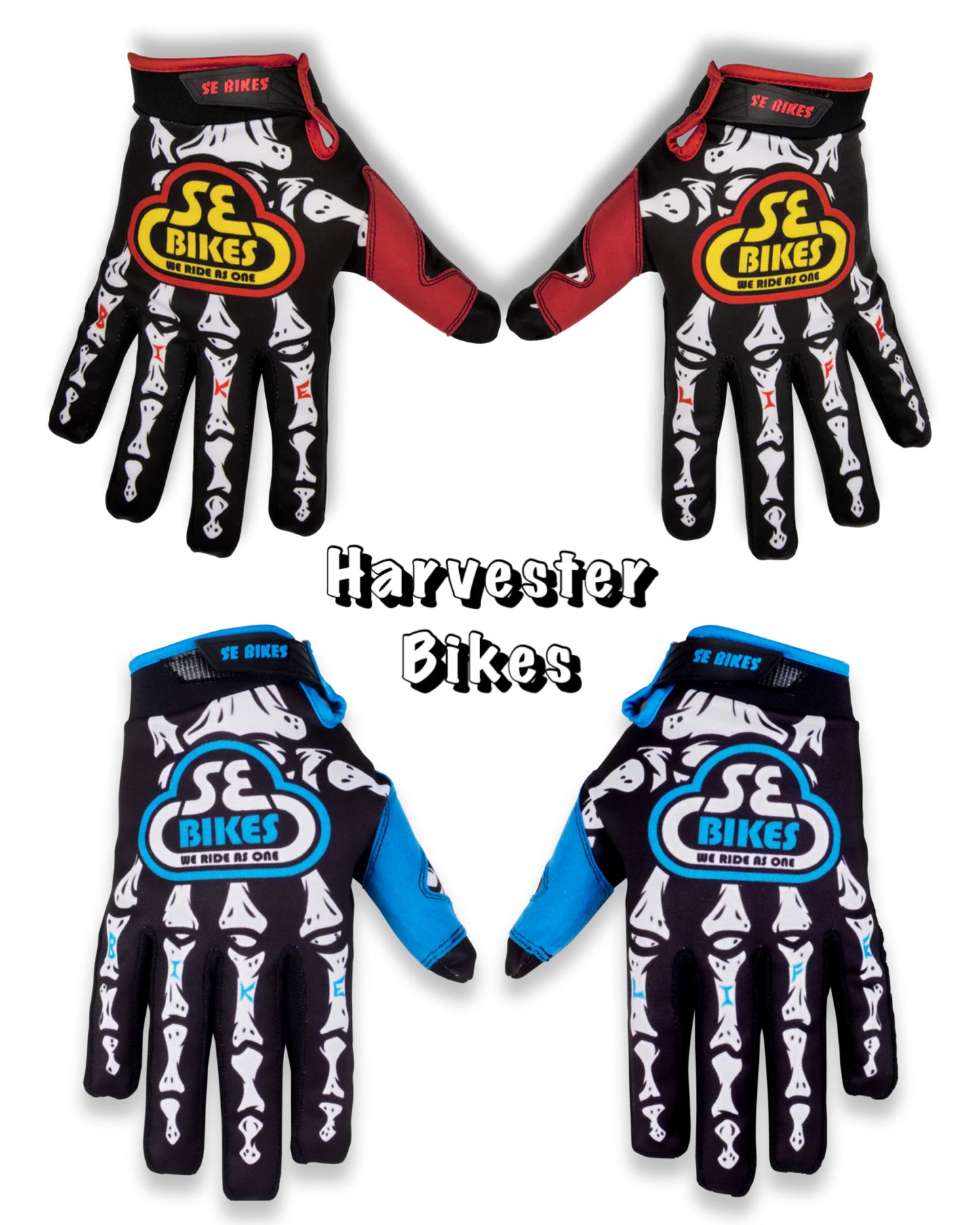 SE Skeleton Bike Life Gloves