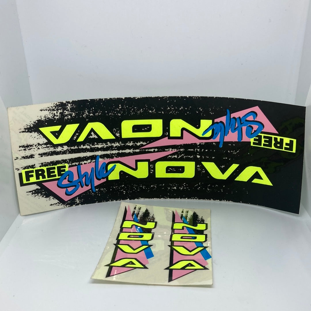 80s Nova Freestyle Sticker Kit 9”